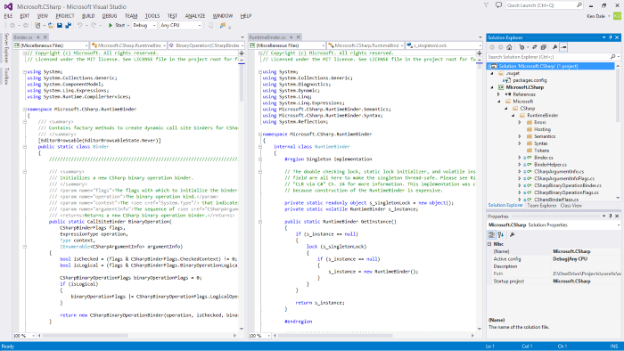 Visual Studio Community 2013 General settings